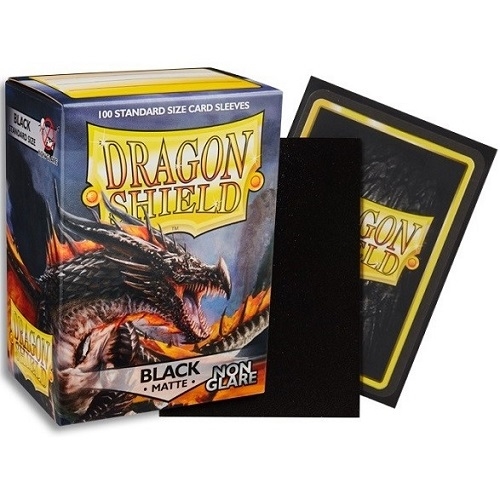 Dragon Shield Non Glare Matte Black (100 standard Sleeves)